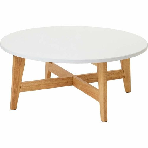 LOWYAの家具おすすめ LOWYA  [2個セット]北欧風丸テーブル 木脚 イメージ