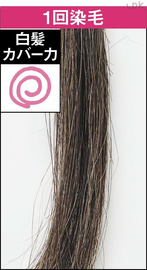 1回染毛 白髪染めヘアカラーおすすめ イメージ