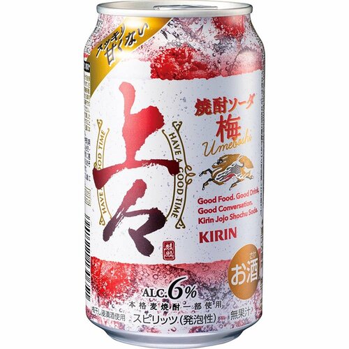 原酒ソーダおすすめ キリン 上々 焼酎ソーダ 梅 イメージ