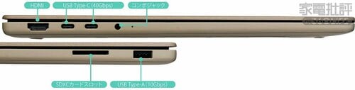 【接続性】欲しいポートに不足なし。SDカードスロットも搭載 イメージ