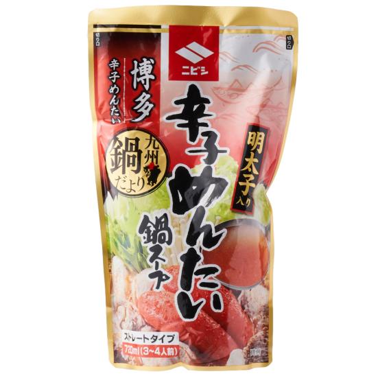 ニビシ醤油:博多 辛子めんたい 鍋スープ 720ml:料理の素