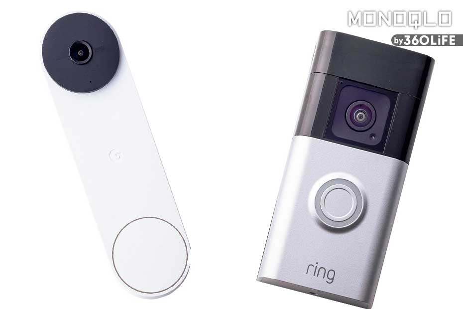 スマートドアベルのおすすめは? GoogleとAmazon Ring人気製品を比較(MONOQLO)