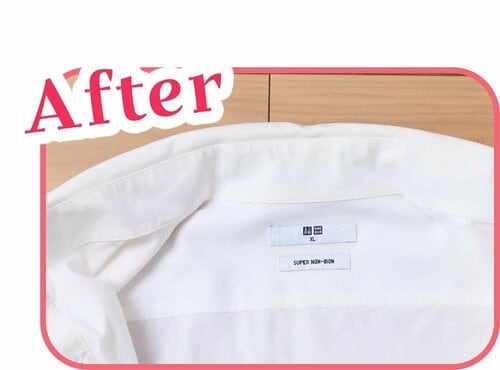 2:エリの黄ばみがスッキリ落ちた 万能洗剤おすすめ イメージ2