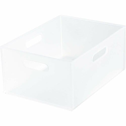 クローゼットの収納アイデアおすすめ ニトリ Nインボックス クリア よこ型ハーフ イメージ1