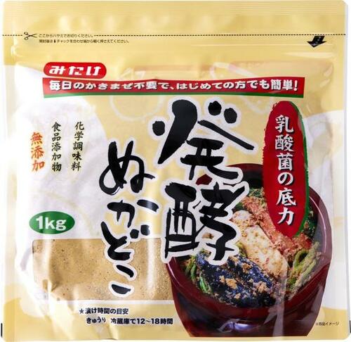 風味がよく美味しい！ みたけ食品工業「発酵ぬかどこ 1kg」 イメージ