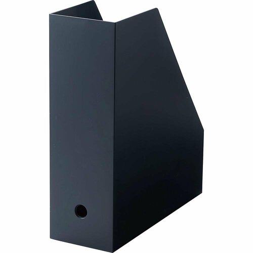 無印良品のダークグレーのファイルボックスおすすめ 無印良品 ポリプロピレンスタンドファイルボックス・A4用ダークグレー イメージ1