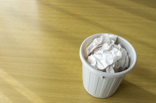 メリット3：紙ゴミが出ない イメージ