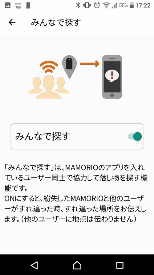 ユーザー同士がすれ違うとペットの居場所をズバリ通知 イメージ