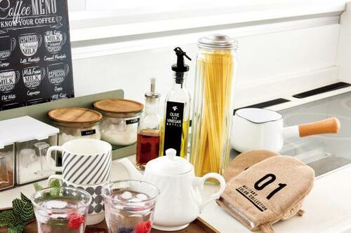 オシャレなキッチンにプチプラパスタケースも大活躍！ イメージ2