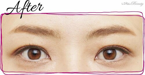 完成！ ガタガタ眉＆尻なし眉おすすめ イメージ