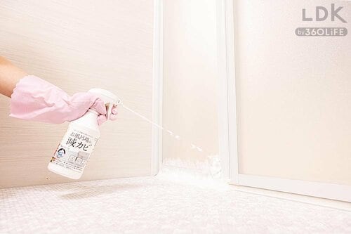 選び方3:カビなどの菌汚れには塩素系アルカリ性洗剤 おすすめ掃除洗剤おすすめ イメージ
