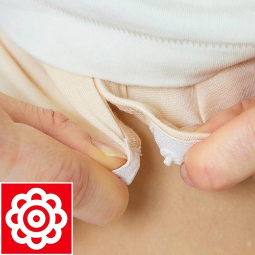両サイドで留めるからずれにくい 脱げる汗取りインナーおすすめ イメージ