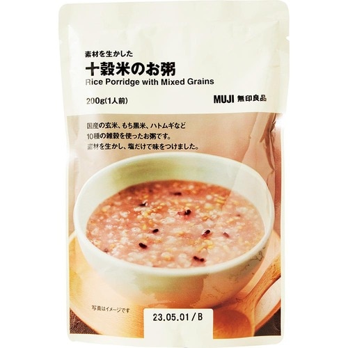 無印良品 素材を生かした 十穀米のお粥の製品画像