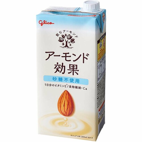 アーモンドミルクおすすめ 江崎グリコ アーモンド効果 砂糖不使用 1000ml イメージ
