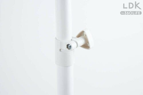 ハンガーラックおすすめ カインズ N55 収納棚付きハンガーラック ホワイト イメージ2