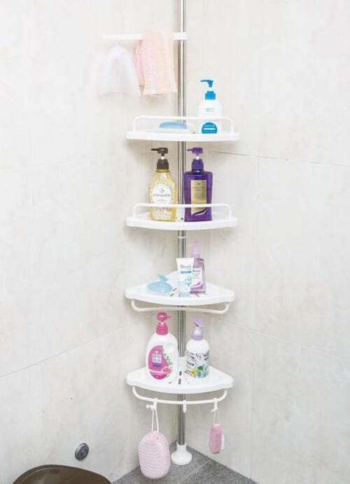 ニトリのコーナーラックで洗面・バス用品はひとまとめ! イメージ