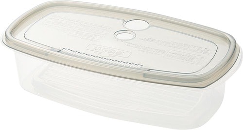 ニトリ「レンジ調理容器 パスタ用（大 グレー）」 イメージ