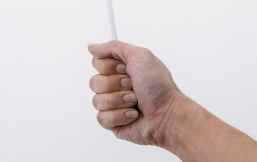 グリップのつくりで力が伝わるか否かが決まる