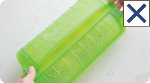 ルクエのシリコンスチーマーは水分が多い料理には不向き