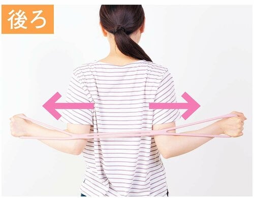 後ろ ストレッチバンドおすすめ イメージ