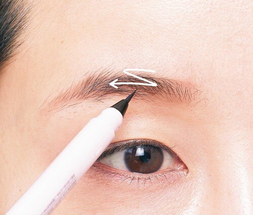 筆をジグザグ振って塗りつぶす