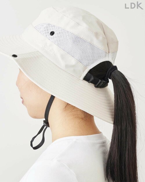 まとめ髪を崩さずかぶれる ! UVカット帽子おすすめ イメージ