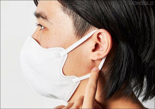 【肌当たり】耳ひもが柔らかで長時間着けても快適 大きいサイズのマスクおすすめ イメージ