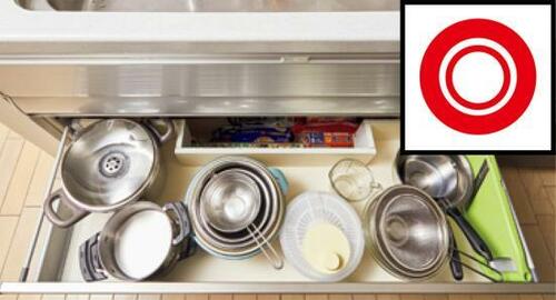 時短動線の収納術1：シンク下とコンロ下を使い分ける イメージ