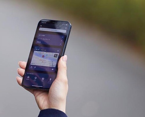 地図の音声案内もできる イメージ