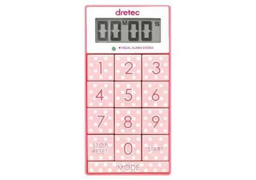 ドリテック(dretec):デジタルタイマー「スリムキューブ」 T-520PK:キッチンタイマー