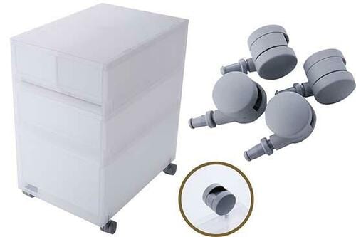 無印良品「収納ケース用キャスター」のイメージ