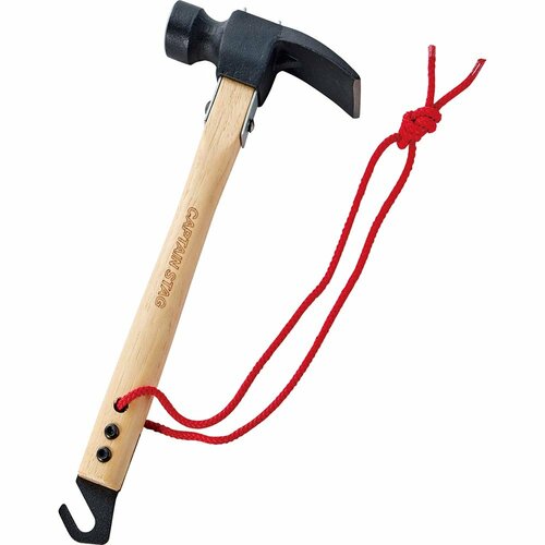 ソロキャンプのおすすめギアおすすめ キャプテンスタッグ 鍛造 ペグ抜きハンマー イメージ