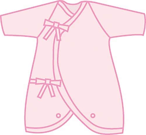 赤ちゃんのコンビ肌着のイラスト