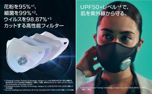 【遮断性】N95規格フィルターでウイルス98.87%カット