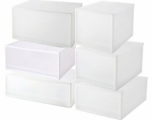 無印良品:PP収納ケース引出式横ワイド・深:衣装ケース