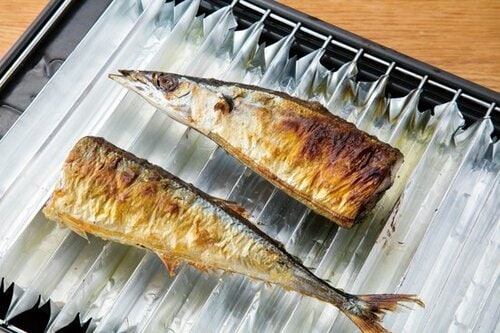 C評価: ［C評価］網に引っ掛ける手間が面倒なジャバラ状のアルミホイル イメージ