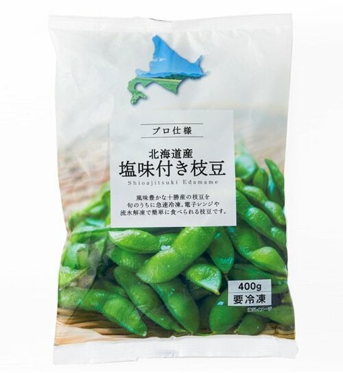 肉のハナマサ:プロ仕様 北海道産塩味付き枝豆:枝豆