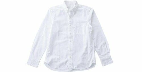 無印良品:オーガニックコットン 洗いざらしオックスボタンダウンシャツ
