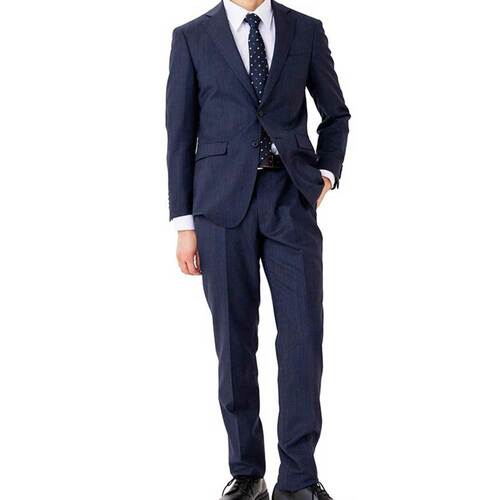 メンズスーツおすすめ ORIHICA ウールブレンドスーツ 織柄 2つボタン イメージ1