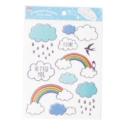 ダイソー:クリア:デコレーションシール:100均:百均