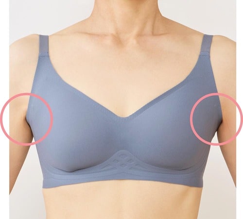 脇高のデザインでハミ肉防止 ノンワイヤーブラおすすめ イメージ2
