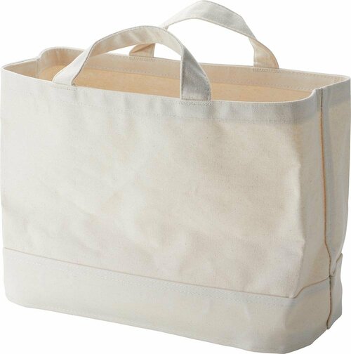 万人ウケしそうなオシャレさ 無印良品「持ち手付帆布長方形 バスケット スリム 大」