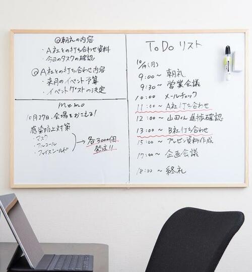 Webメディアでも話題の「ホワイトボード」「くず入れ」 イメージ
