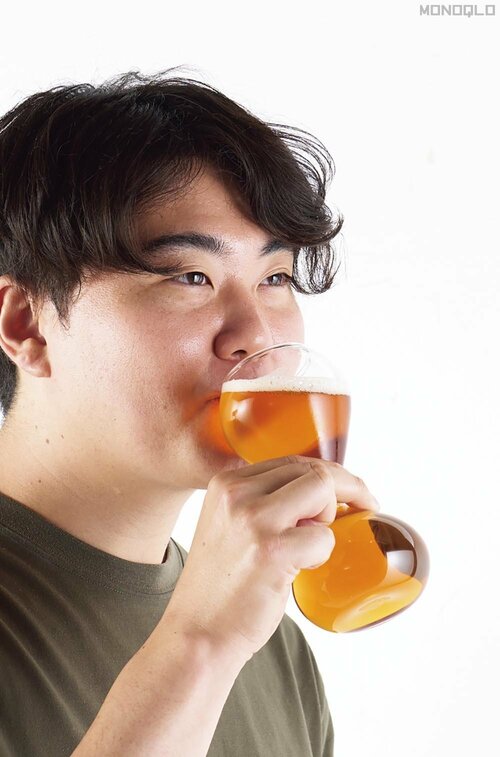 砂時計のような形で強制的にゆっくり飲み! イメージ