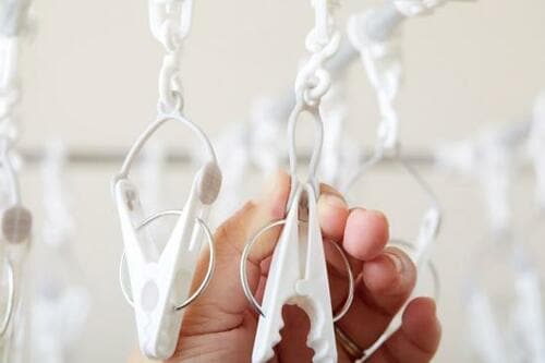 ピンチが絡みにくいソフトな吊り紐軽くて錆びにくいアルミフレーム イメージ