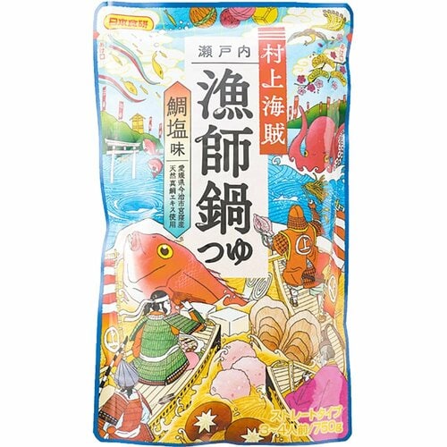 鍋の素おすすめ 日本食研 村上海賊漁師 鍋つゆ イメージ1