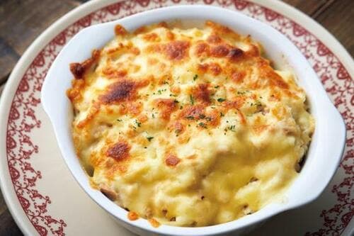 アレンジレシピ2：ツナポテトチーズ焼き イメージ