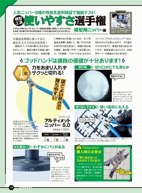 なぜ模型工作でプラスチック用の薄刃ニッパーを使うのか? プラモデル用ニッパーおすすめ イメージ2