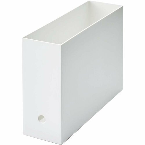 無印良品のおすすめおすすめ 無印良品 再生ポリプロピレン入りファイルボックス・スタンダードタイプ ホワイトグレー イメージ1