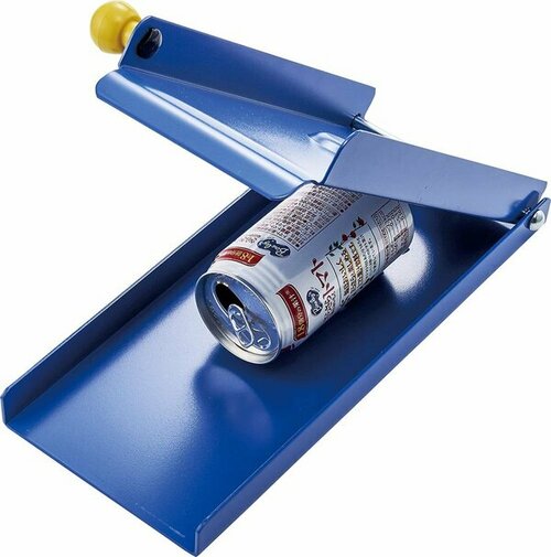 かさばる缶やペットボトルを楽に潰せる！ エポラス「リサイクル クラッシャー 踏み踏み ミニタイプ RC-2M」 イメージ